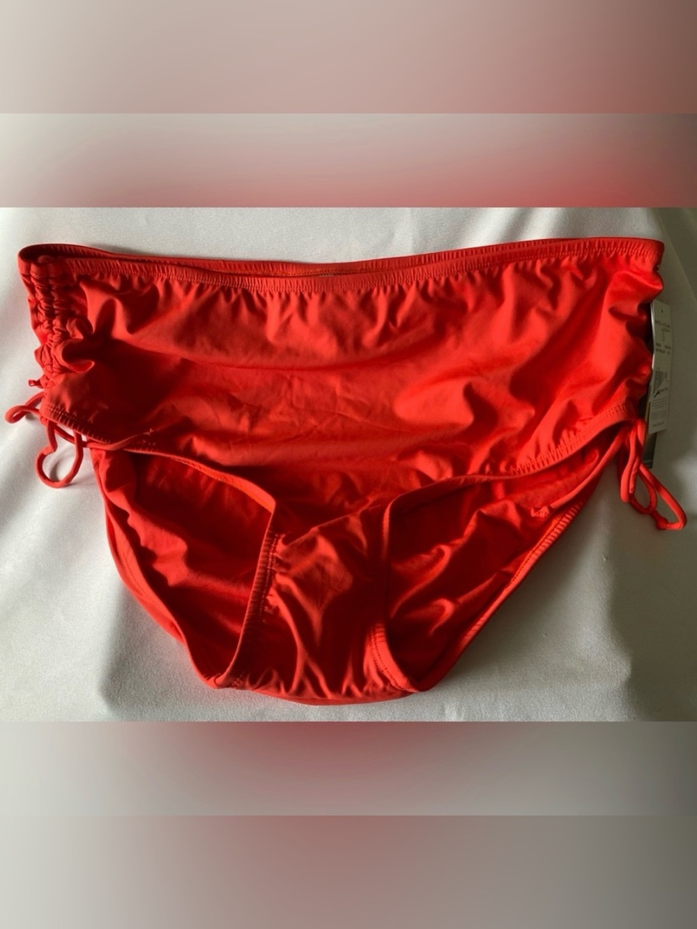 Beach House Woman Brand Ruched Sun Coral Bikini Bottoms size 22W NWT Gorgeous